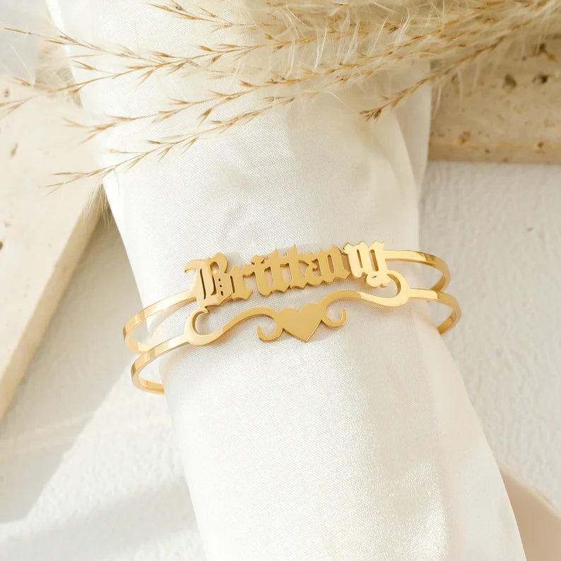 Name Heart Bracelet